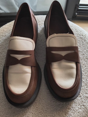 Stradivarius women's shoes like new, white and brown, size 39