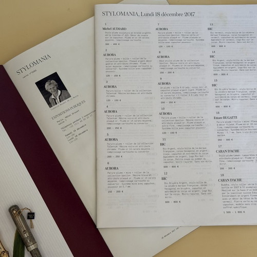 Artcurial Stylomania Auction Catalog 2017 like new, collectible pens