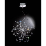 Ceiling light with Swarovski crystals used