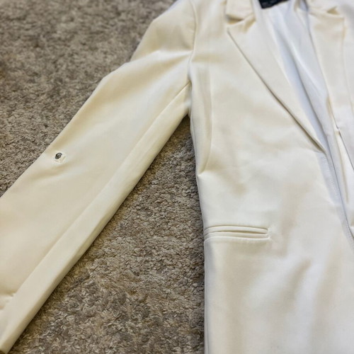 Bershka blazer jacket Small like new, white with fitted waist