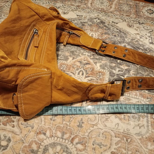 Pull&Bear Shoulder Bag New Mustard Color with Adjustable Strap