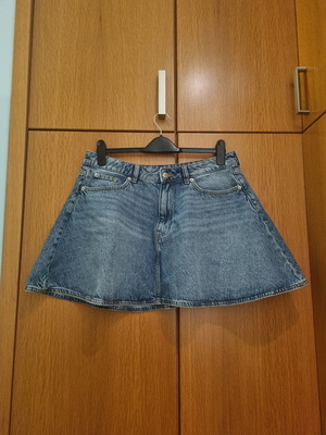 Denim skirt like new, blue, size XL