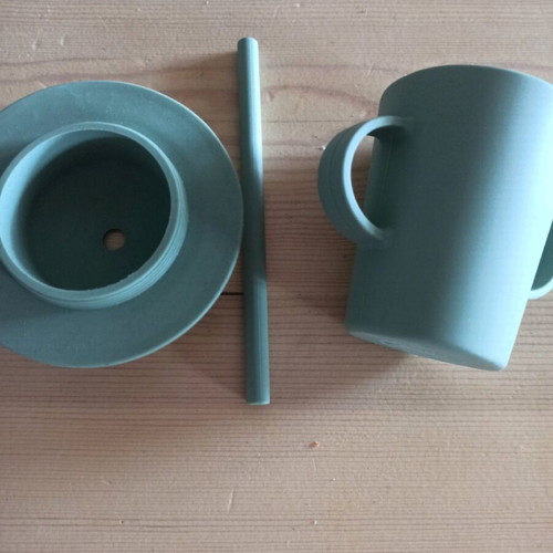 Zara Home silicone cup baby feeding new with straw and lid