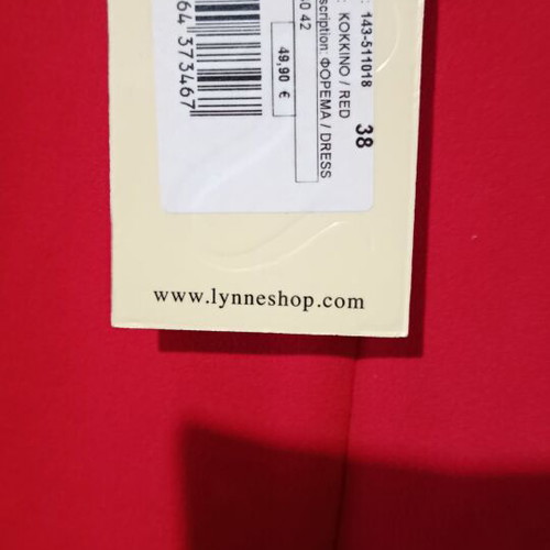 Dress new, elegant red for evening, wedding or baptism