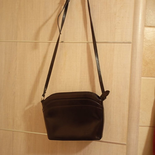 Vera Pelle crossbody bag like new, genuine leather, black
