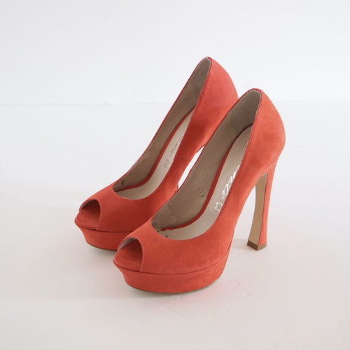 Sante peep toe shoes size 39, red