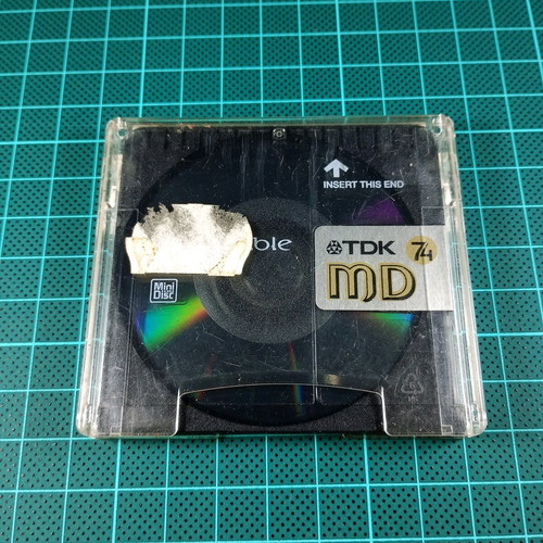 Minidisc TDK MD74 used audio recording disc