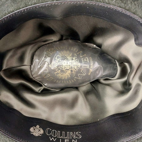 Collins Wien Vintage Fedora Hat Like New, Made in Austria, Black