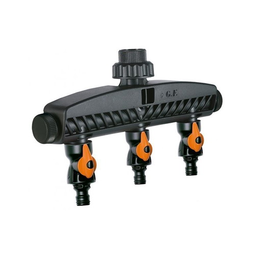 Multiple faucet splitter new with 5 outlets and 3 adjustable valves