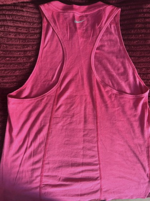 Nike sports tank top, pink, size S