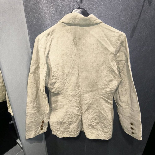 Beige linen jacket like new with wooden buttons size medium