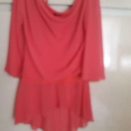 Women's blouse like new, coral color, size L