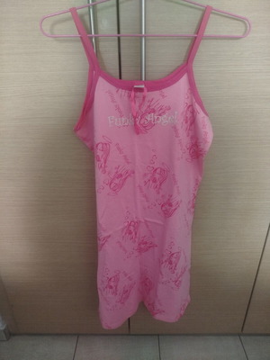 Funky Fish Pink Nightgown size S new cotton