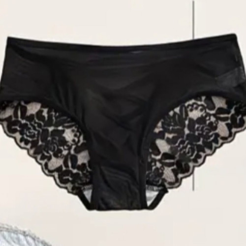 A.A Underwear luxury new black lingerie with crisscross details