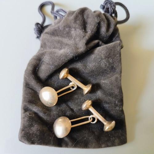 Antique Australian Gold Cufflinks used, circa 1900, 9ct yellow gold