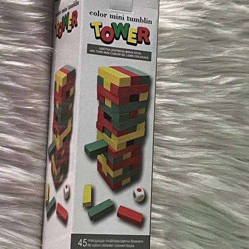 Color Mini Tumblin Tower wooden board game new