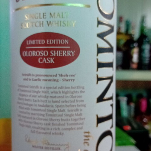 Tomintoul Seiridh Oloroso Sherry Cask whisky new, 0.7l