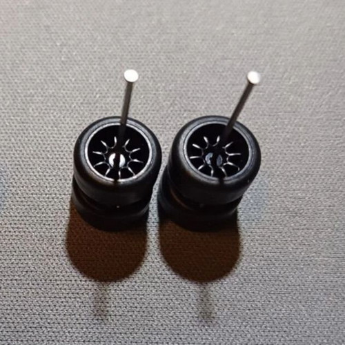 Hot Wheels 1/64 Real Riders black wheels new