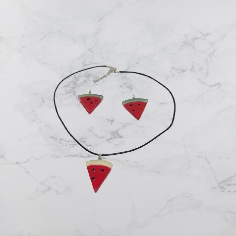 Watermelon earrings FIMO new