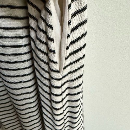 Zara striped midi dress with pockets used cotton collection
