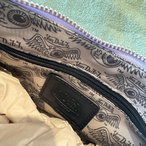 Von Dutch Y2K bag purple like new with 2 straps and mini wallet
