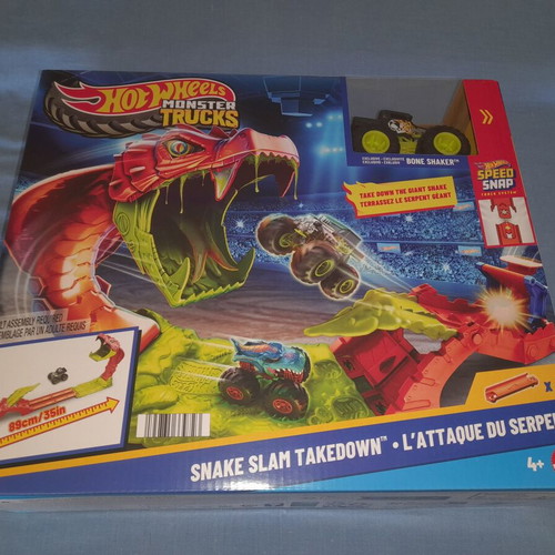 Hot Wheels Snake Slam Takedown πίστα Monster Trucks καινούργιο