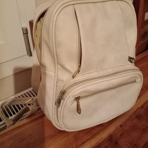 Backpack like new, gray and beige