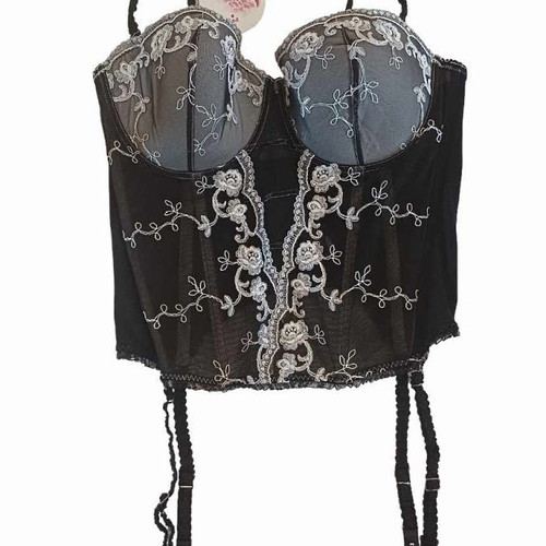 Luna Wedding C Guepiere women's corset black new, size 85C