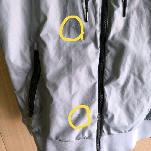 Nike windbreaker size S used, gray and yellow