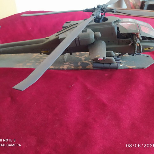 Boeing AH 64 Apache model helicopter used, scale 1/32 by Revell