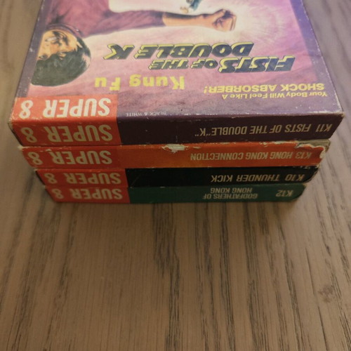 Super 8 Kung Fu films like new, collectible, set of 4