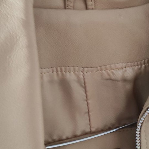 Gianni Italia leather jacket like new, size M, beige