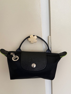 Longchamp pouch special edition καινούργιο, μαύρο και πράσινο
