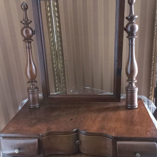 French tabletop dressing table used, missing mirror