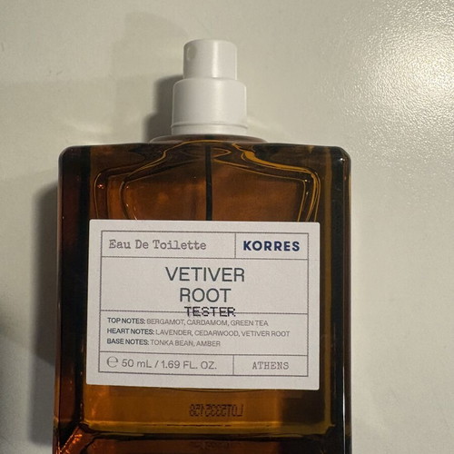 Korres Vetiver Root Eau de Toilette 50ml new, men's fragrance