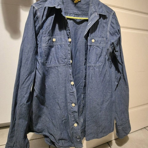 Caterpillar slim fit denim shirt like new, blue, size M