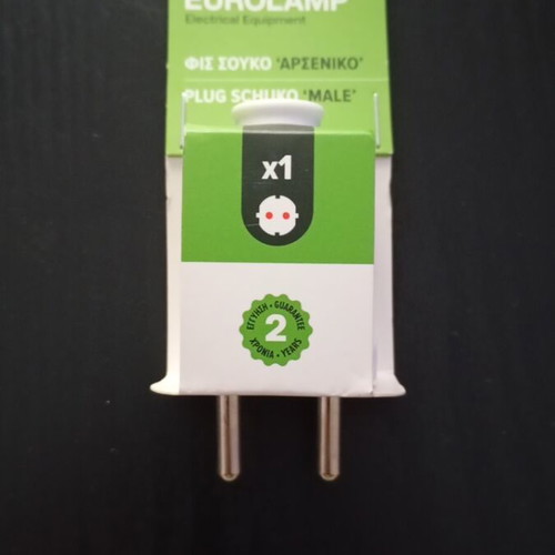 Schuko plug male Eurolamp 16A 3500W new