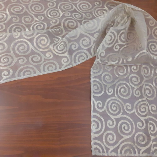 Table runner with gold design 1.59m new