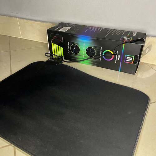 RGB MousePad NOD used, black with RGB lighting