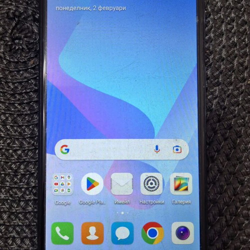 Huawei Y6/2018 mobile phone like new, blue, 128GB
