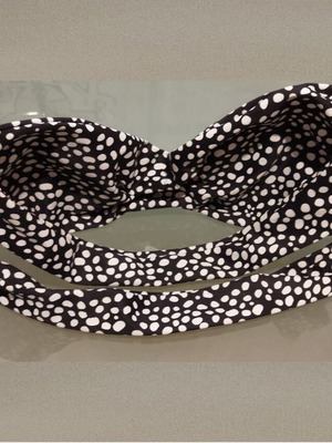Strapless top bikini like new, black and white, size medium