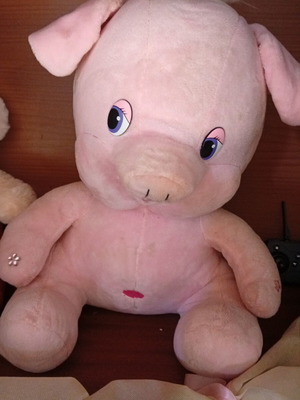 Pig plush toy large new