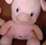 Pig plush toy large new