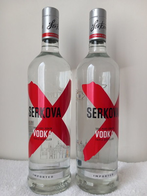 Serkova vodka pack of 2 bottles 1000ml 37.5% new