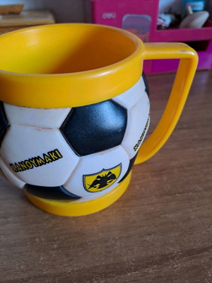 Collectible cup used, plastic