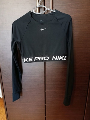 Nike Pro Crop Top black, new, size M