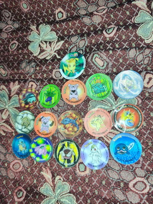 Pokemon 3D tazos collectible