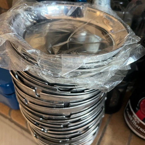 Stainless Steel Ashtrays 15 cm like new