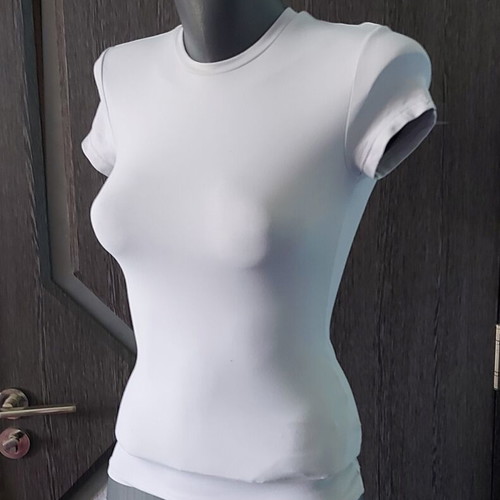 H&M women's tunic blouse light gray used, sizes XS to L