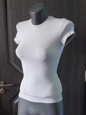 H&M women's tunic blouse light gray used, sizes XS to L